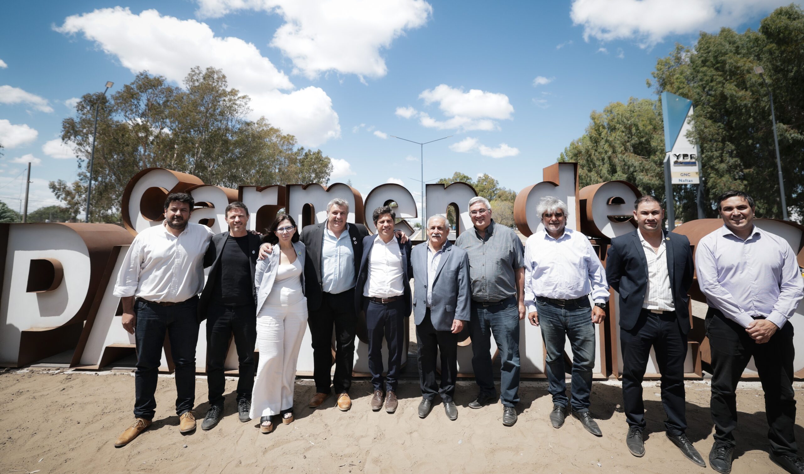 El presidente del IPAC Gildo Onorato participó de la visita a Patagones junto al gobernador Axel Kicillof